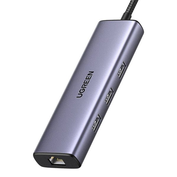 UGREEN CM511 USB-C–HDMI adapter, 3× USB-A 3.0, SD/TF
