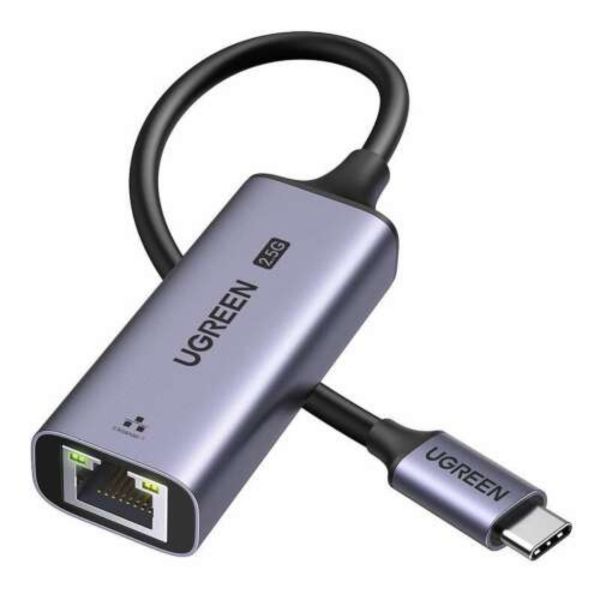 UGREEN CM648 Ethernet adapter, USB-C–RJ45, 2,5 G (fekete)