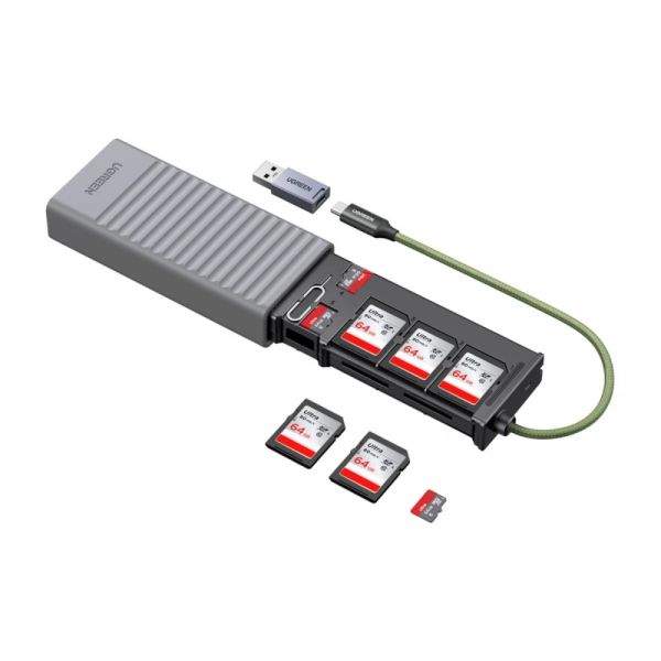 UGREEN CM856 memóriakártya adapter/olvasó, USB/USB-C, SD és micro SD kártyákhoz