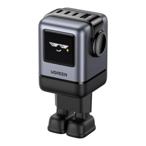 UGREEN Nexode RG (Robot GaN) hálózati töltő, 3x USB-C + USB, 100W (fekete)