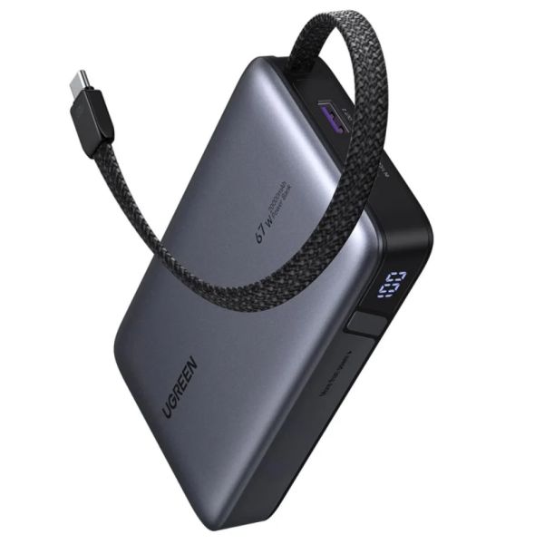 UGREEN PB550 powerbank, 20 000 mAh, 67 W (szürke)