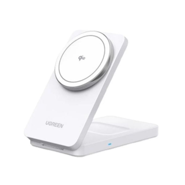 UGREEN W706 mágneses 2 az 1-ben vezeték nélküli töltő, MagSafe W706, 15W (fekete)