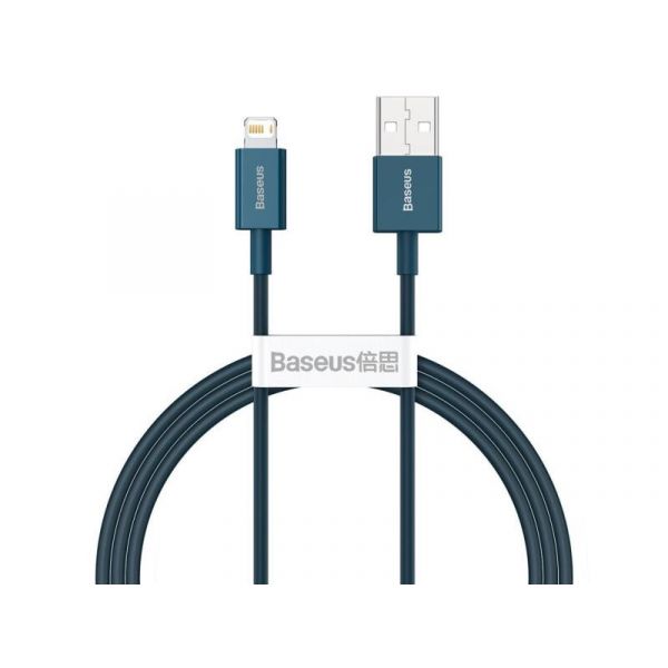 Baseus Superior Series USB to iPhone 1m gyorstöltő adatkábel (CALYS-A03) kék