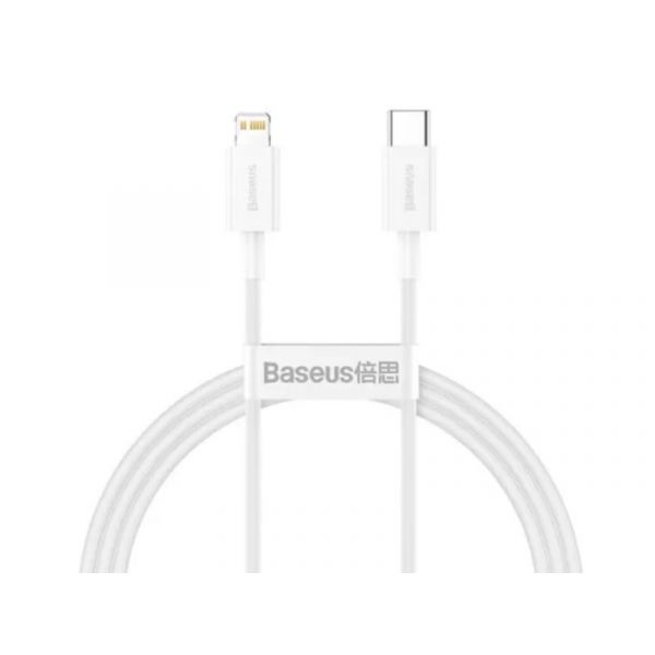 Baseus Superior Series Type-C to iPhone 1m gyorstöltő adatkábel (CATLYS-A02) fehér