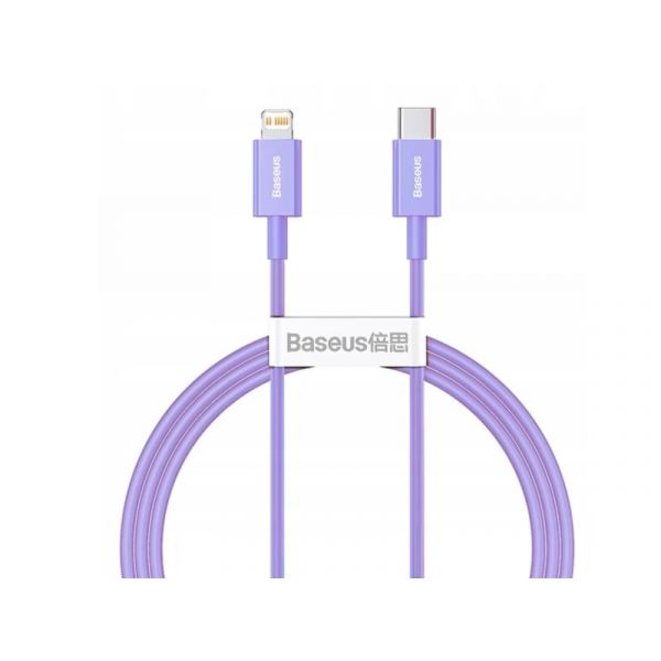 Baseus Superior Series Type-C to iPhone 1m gyorstöltő adatkábel (CAYS001505) lila
