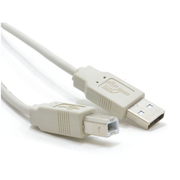 WIRETEK kábel USB Összekötő A-B, 3m, Male/Male