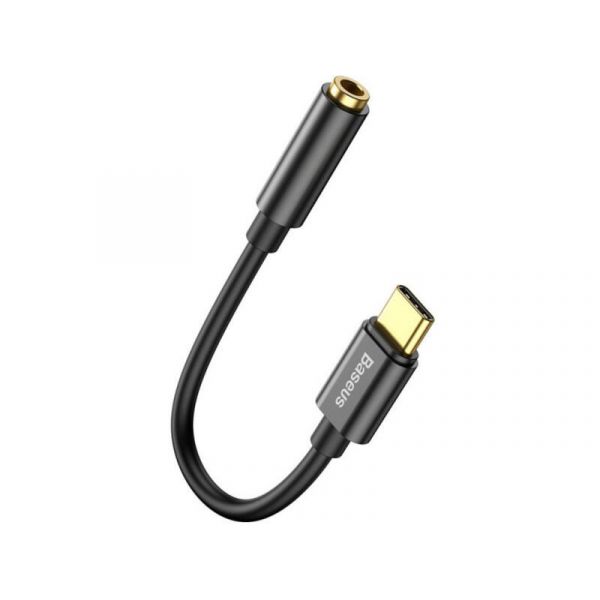 Baseus L54 USB Type-C to 3.5mm DAC adapterkábel (CATL54-01) fekete