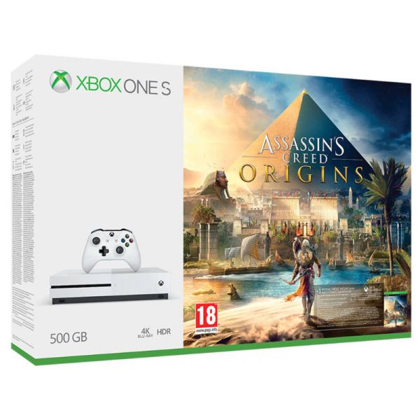 Xbox One S 500 GB Konzol Assassin's Creed Origins csomag