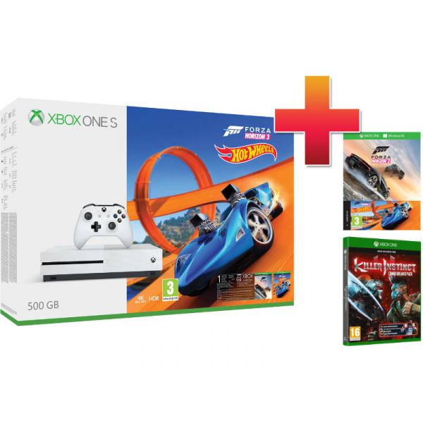 Xbox One S 500 GB Konzol Forza Horizon 3 csomag + Killer Instinct: Combo Breaker Pack