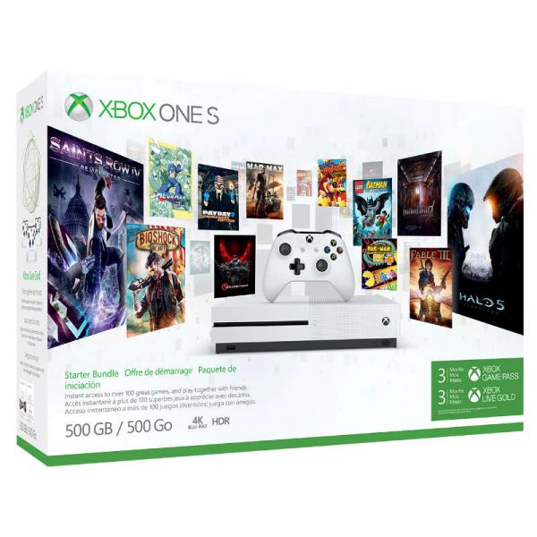 Xbox One S 500 GB Konzol Game Pass csomag