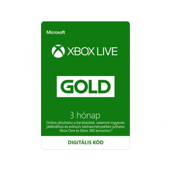 Xbox Live Gold 3 Hónapos Előfizetés (Letölthető)