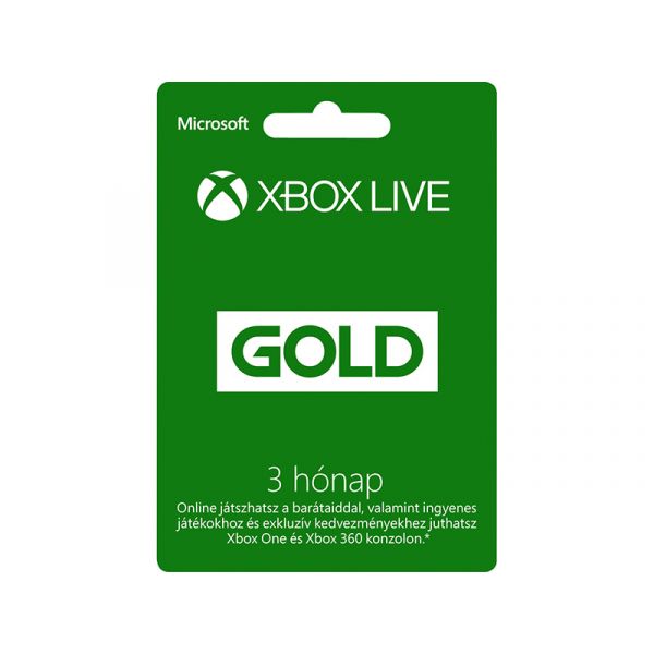 Xbox Live Gold 3 hónapos előfizetés (52K-00269)