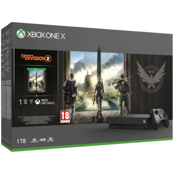 Xbox One X 1TB Konzol Tom Clancy's The Division 2 csomag
