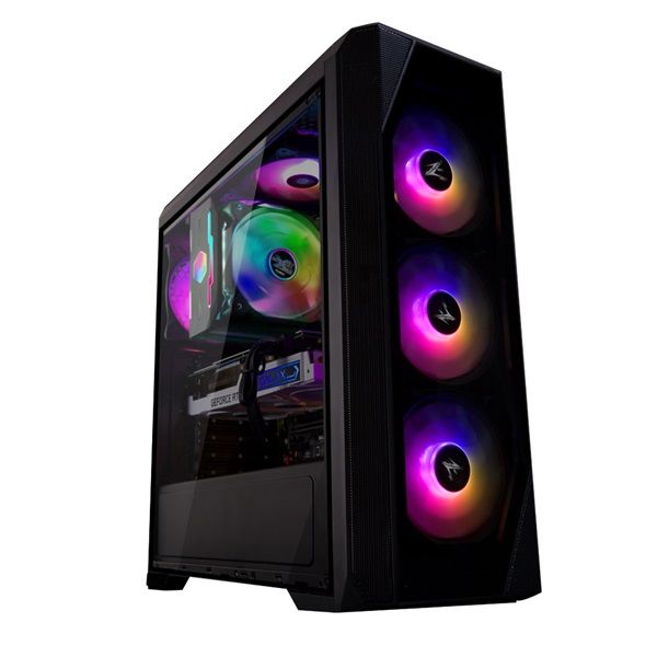 ZALMAN N5 TF Midi ATX PC ház, Tápegység nélküli, RGB, Fekete