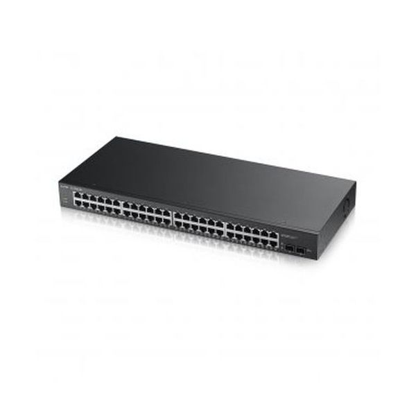 ZYXEL Switch 48x1000Mbps+2xSFP Smart Menedzselhető (GS1900-48-EU0101F)
