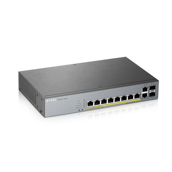 ZYXEL GS1350-12HP-EU0101F Menedzselhető Switch