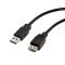 Roline USB A-A Hosszabbító kábel (11.02.8947BR) Fekete