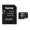 HAMA MicroSDXC memóriakártya, 128GB, 100MB/S, CL10, SD adapter (124158)