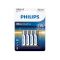 Philips Ultra Alkaline LR03 AAA elem, 4db-os csomag (LR03E4B/10)