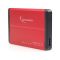 Gembird 2.5" SATA HDD/SSD USB3.0 külső ház (EE2-U3S-2-R) piros