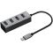 Yenkee YHB C430 Alumínium 4-portos USB Elosztó, USB-C csatlakozóval (45015552)
