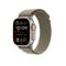Apple Watch Ultra 2 GPS + Cellular, 49mm-es titántok (MREY3CM/A) olíva alpesi pánt - Medium