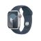 Apple Watch Series 9 GPS, 41mm (MR913QH/A) ezüst alumíniumtok, viharkék sportszíj - M/L