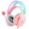 Onikuma X26 RGB Gaming Fejhallgató - Pink