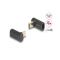 DELOCK USB 40 Gbps Type-C male > female átalakító, 90 fokos (60246)