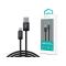 DEVIA ST108035 Gracious v2 12W USB/Lightning 1m -es fekete adat-és töltőkábel (ST108035)