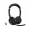 JABRA Evolve2 55 MS Stereo Bluetooth Vezeték Nélküli Fejhallgató, Mikrofon + Töltő állomás (25599-999-989)