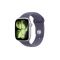 Apple Watch Series 11 GPS + Cellular 46mm-es ezüstszínű alumíniumtok, ködös lila sportszíj – M/L (MFCR4MP/A)