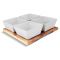 Lamart LT9018 BAMBOO 4 részes tálalóedény