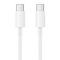 BLACKBIRD Adatkábel USB-C to USB-C 65W 2m, Fehér (BH1766)