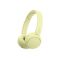SONY WH-CH520 vezeték nélküli fejhallgató mikrofonnal, sárga (WHCH520Y.CE7)