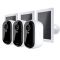 Arlo Essential (Gen.2) Bundle 2K Outdoor Security Camera - 3 Camera Kit + 3 Essential Solar Panel Charger, White (VMK3350-100EUS)