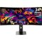 MSI MPG 341CQR QD-OLED X36 34" UWQHD OLED 360Hz Ívelt Gaming monitor (9S6-3DE29A-001)