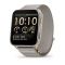 Garmin Venu X1 Soft Gold Titanium Case, French Gray Comfortfit Nylon Okosóra (010-02980-09)