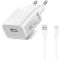 Xiaomi MDY-09-EW 10W AC USB Adapter, Fehér (MDY-09-EW_TYPE-C)