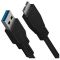 Yenkee YCU 011 BK USB A 3.0 / Micro B 1,5m Adatkábel (37000022)