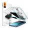 SPIGEN EZ FIT HD képernyővédő üveg 2db (2.5D, betekintés védelem, 0.2mm, 9H + segédkeret) ÁTLÁTSZÓ (AGL09308)
