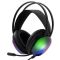 White Shark GH-2444B-2 PEACOCK gamer fejhallgató mikrofonnal - RGB - fekete