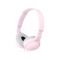 SONY MDR-ZX110P összehajtható fejhallgató , L alakú aranyozott sztereó minicsatlakozóval (MDRZX110P.AE) Rózsaszín