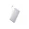 Anker Zolo Power Bank (10K, 22.5W, Built-In USB-C Cable) White (A110DH21)