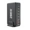 BLACKBIRD BH1670 Hálózati Töltő GAN 286W 1xUSB-C PD100W + 4xUSB-C PD30W + 3xUSB QC18W, Fekete
