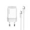 COLORWAY AC töltő GaN Mini 25W PD port PPS USB-C fehér kábel Type-C (CW-CHS052PDC-WT)