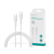 DEVIA Kintone Series USB TYPE-C - USB TYPE-C adat- és  töltőkábel, 1m (ST379543) fehér