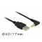 Delock USB tápkábel > DC 4,0 x 1,7 mm apa 90 1,5 m hosszú (85544)