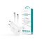 Devia Smart Series 30W GaN PD+QC hálózati gyorstöltő adapter + Type-C/Lightning kábel - fehér (ST109568)