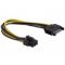Delock tápkábel SATA 15 pin > 6 pin PCI Express (82924)